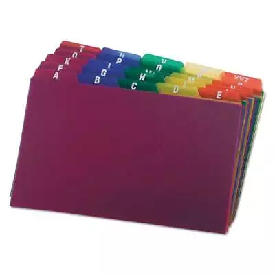 Oxford� Card Guides Alpha 1/5 Tab Polypropylene 5 X 8 25/Set • $24.19