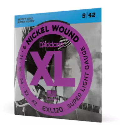 D'Addario EXL120 Electric Guitar Strings 09-42  Super Light • $7.89