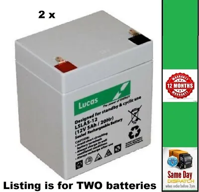 £27.95 • Buy Liftkar HD Dolly MOBILTY Hoist Battery Replacement X 2 Batteries