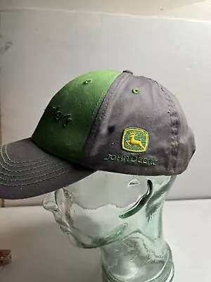 John Deere Haeusler’s  Green Grey Cap/Hat  Logo Adjustable • $18