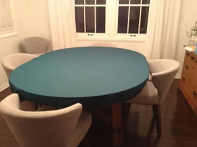 $99 • Buy Felt Poker Table Cover For Round Lifetime Folding Table - Elastic Bl - Fs 