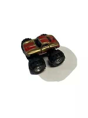 Vintage Micro Machines Chevy Corvette Monster Truck Gold With Red Stripes • $8.95