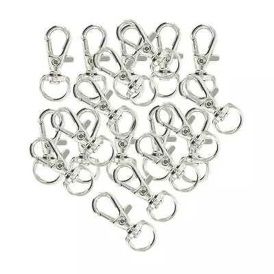 20 Pieces Lobster Clasps Swivel Clips Snap Hooks Key • £6.29