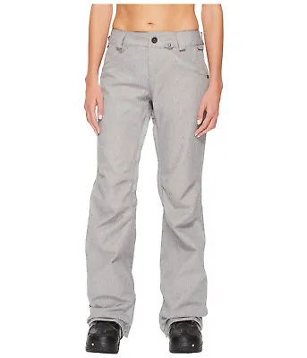 Volcom Species Stretch Womens Snowboard Snow Ski Pants Heather Grey XL • $114.99