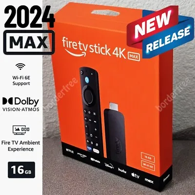⚡ NEW AMAZON FIRE TV Stick 4K MAX 2.0 GHz Wi-Fi 6E 16GB Streaming Device ⚡ • $65.50