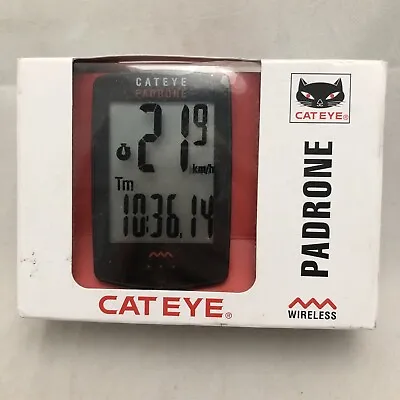 Cateye Padrone Black CCPA100W Large Display Wireless Bike Computer Road/MTB  • $53.86