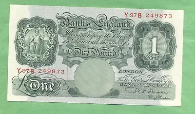 P S Beale 1949-55 One Pound Note --y97b.. • £0.99