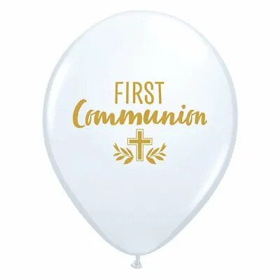 First Holy Communion Balloons - Qualatex Party Decorations 11  - Fast Dispatch • £5.79