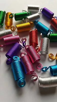 24PC  Hair Coil Dreadlocks Braiding Beads Multi Color(Spring Braid) • $7.95