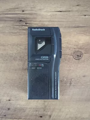 Radio Shack 43-476 Voice Activated Microcassette Telephone Recorder 2 Spd Tested • $11