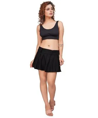 £15.89 • Buy Black Mini Skirt Women Girl Slim Thin High Waist Pleated Tennis Short Skirts NEW