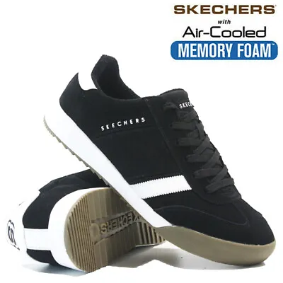 £44.95 • Buy Mens Skechers Trainers Air Cooled Memory Foam Fitness Walking Running Shoes Size