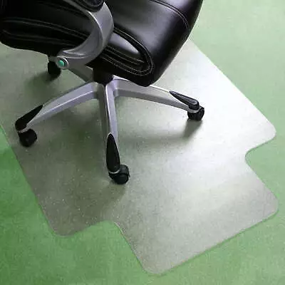 Vinyl Lipped Chair Mat For Low Pile Carpets 36  X 48  Home Office Rolling Chair • $33.24