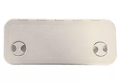 £54.99 • Buy Nuova Rade 600mm X 250mm White Hinged Boat Access / Inspection Deck Hatch 11103