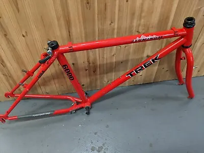 Vintage Trek 6000 Mountain Bike Red 17  Aluminum W Fork 6061 T6 Alloy  • $84.99