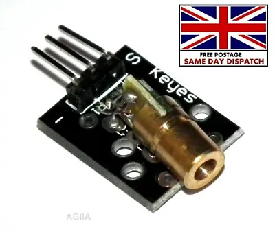 Laser Sensor Module 650nm 6mm 5V 5mW Red Laser Dot Diode Copper Head For Arduino • £3.60