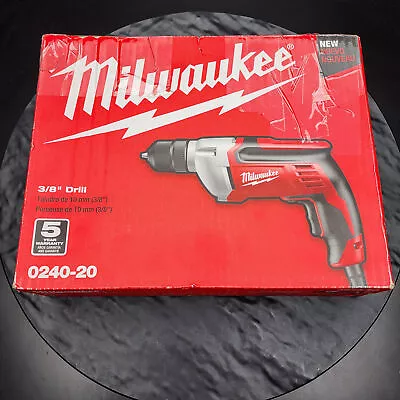 Milwaukee 0240-20 3/8 Inch Corded Drill Variable Speed Keyless Chuck 🔩🛠️ • $79.95