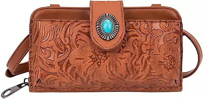 LAVAWA Women'S Crossbody Handbag Small Vintage Ladies Wallet Western Adjustable • $35.39