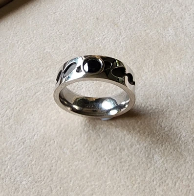 $2300 • Buy Gents 0.64ct Black Diamond Set In 18ct WhiteGold & Black Titanium Hand Made Ring