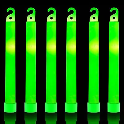 32 Ultra Bright 6 Inch Large Green Glow Sticks Chemlights Sticks With 12 Hour • $44.98