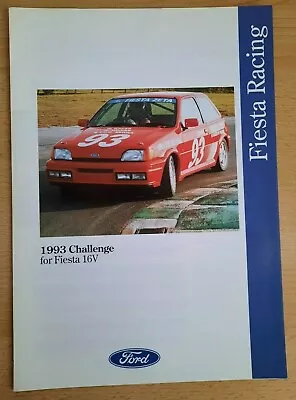 1993 FORD Fiesta 16v Rallye Sport Car Sales Brochure. Motorsport BTCC Catalogue • £9