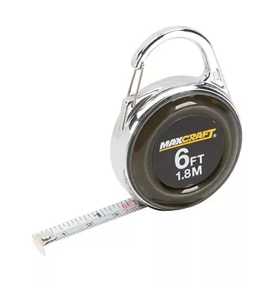 MAXCRAFT 60404 6' Mini Clip-On Tape Measure • $5.99