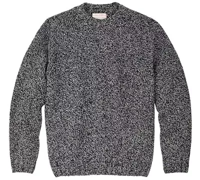 Filson Heritage 3 Gauge Wool Sweater 20263659 MADE IN ITALY Black White Melange • $99.99
