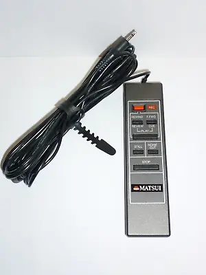 Very Rare Matsui VCR Wire Remote Control VX600 Wired Video Player Remote • £4.99