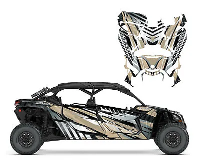 Can Am X3 Max 4-seater Custom Graphics Decal Kit 24 Mil Racing Vinyl #V3001 • $549