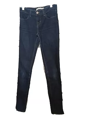 J Brand Mid Rise Super Skinny Blue Jean Women's Size 24 Starless T75 • $22