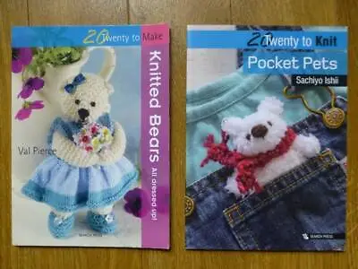 20 Knitted Bears-val Pierce+pocket Pets-sachiyo Ishii-toys Knitting Patterns • £4.95