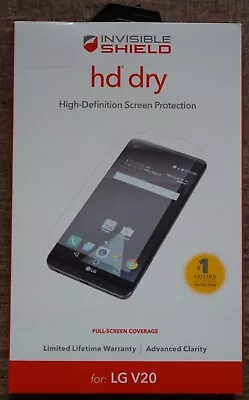 ZAGG High-Definition HD Dry Invisible Shield Screen Protector LG V20 • $5