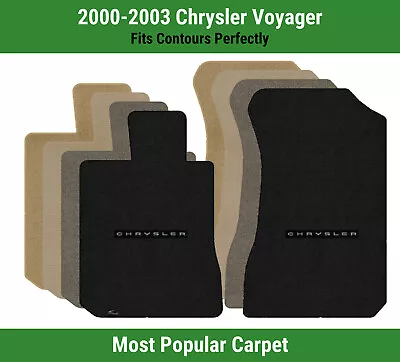 Lloyd Ultimat Front Carpet Mats For '00-03 Chrysler Voyager W/Chrysler 1 Logo • $160.99