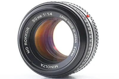 🎦👀[Exc+4] Minolta MD Rokkor 50mm F/1.4 Manual Focus Standard Lens From JAPAN • $49.99