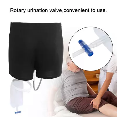 Wearable Urine Bag Urinal Bag Incontinence Pants For Men Reusable Leak Proof • $22.08