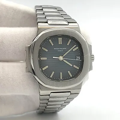 Patek Philippe Nautilus 3800/1A-001 Stainless Steel Blue Dial 37mm Watch • $46000