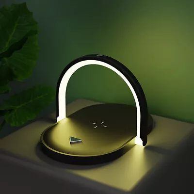 15W Fast Charging Wireless Charger Mobile Phone Holder Lamp For Samsung S20 S10 • $32.44