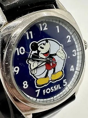$45 • Buy Rare Working Mickey, Disney Fossil Mood Color Change Dial Watch LI-1594 F3