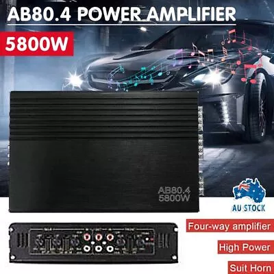 5800W Power Amplifier 4 Channel For Auto Car Audio Stereo Amplifier Amp A0Q3 • $76.09
