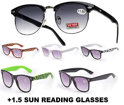 £6.99 • Buy Unisex Sun Readers +0.50 +1.00 +1.5 READING SUNGLASSES GLASSES HOLIDAY 