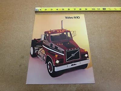 1979 1980 Volvo N10 Conventional Semi Truck Sales Brochure 12pg ORIGINAL • $9