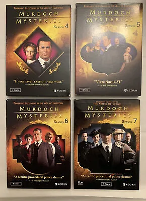 Lot Of Murdoch Mysteries DVD Sets Seasons 4 5 6 7 • $19.95