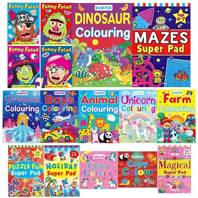 £2.99 • Buy Kids Children Colouring Books Book Fun Activity Numbers Super Pads QUALITY 