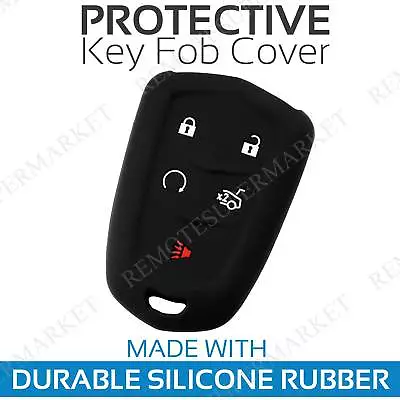 Key Fob Cover For 2015-2019 Cadillac XTS Remote Case Rubber Skin Jacket • $6.95