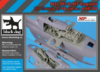 Black Dog 1/48 Mil Mi 8 MT Engines For Zvezda Kits • $56.50