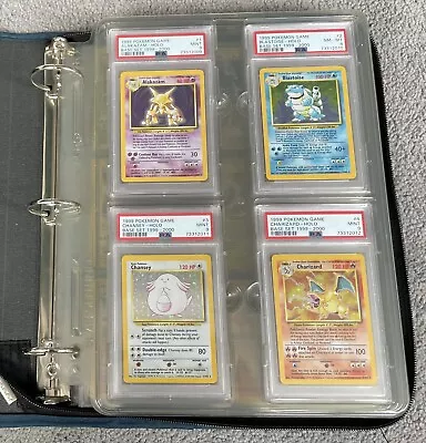 $24512 • Buy Pokemon Base Set UK 4th Print Complete Set NM W/Sequentially Graded Holos