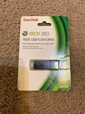 $34.99 • Buy XBOX 360 USB Flash Drive 16GB New SanDisk Preconfigured Memory Video Game Gaming