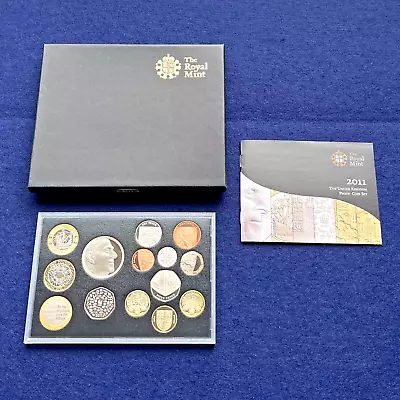 2011 Royal Mint Proof Coin Set Boxed X14 Coins United Kingdom Coa New 2e327 • £110