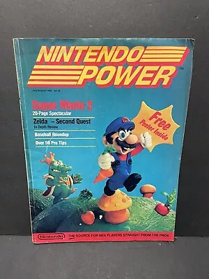 Nintendo Power Magazine Issue #1 July/August 1988 Super Mario Bros 2 With Poster • $250