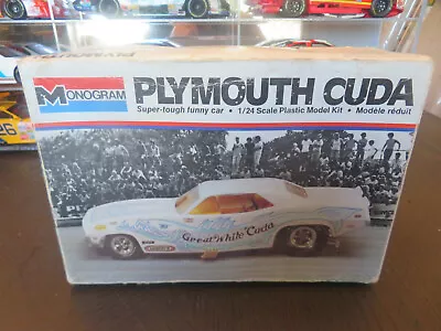 Monogram Plymouth Cuda Funny Car Great White Cuda  1/24 • $118.50